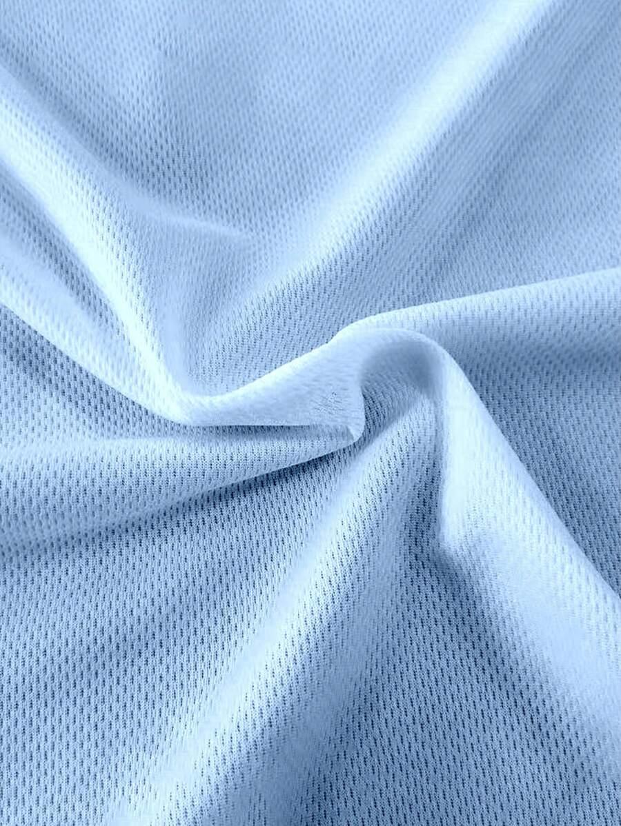 niebieska koszulka polo