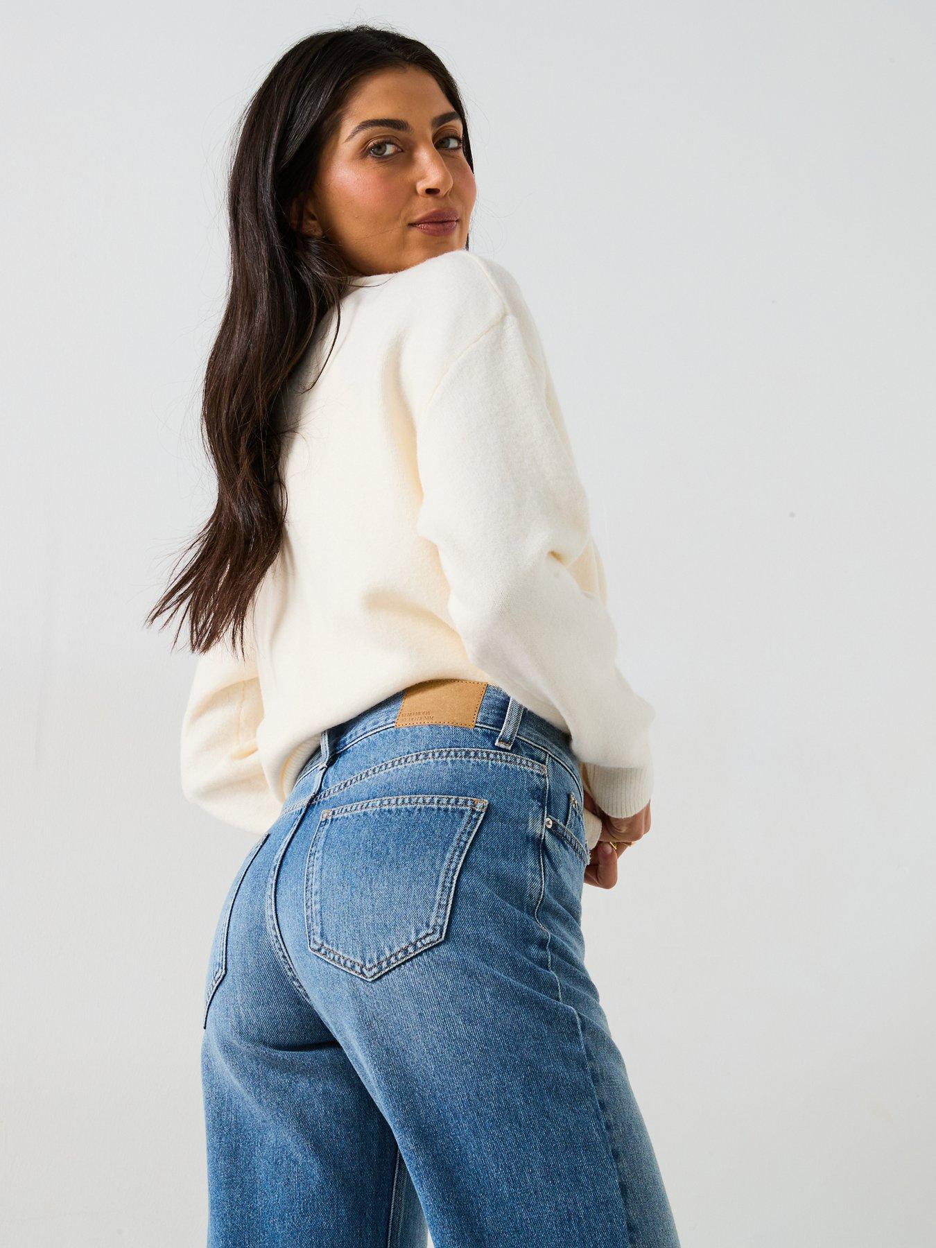 VERO MODA JEANSY Z PROSTYMI NOGAWKAMI 