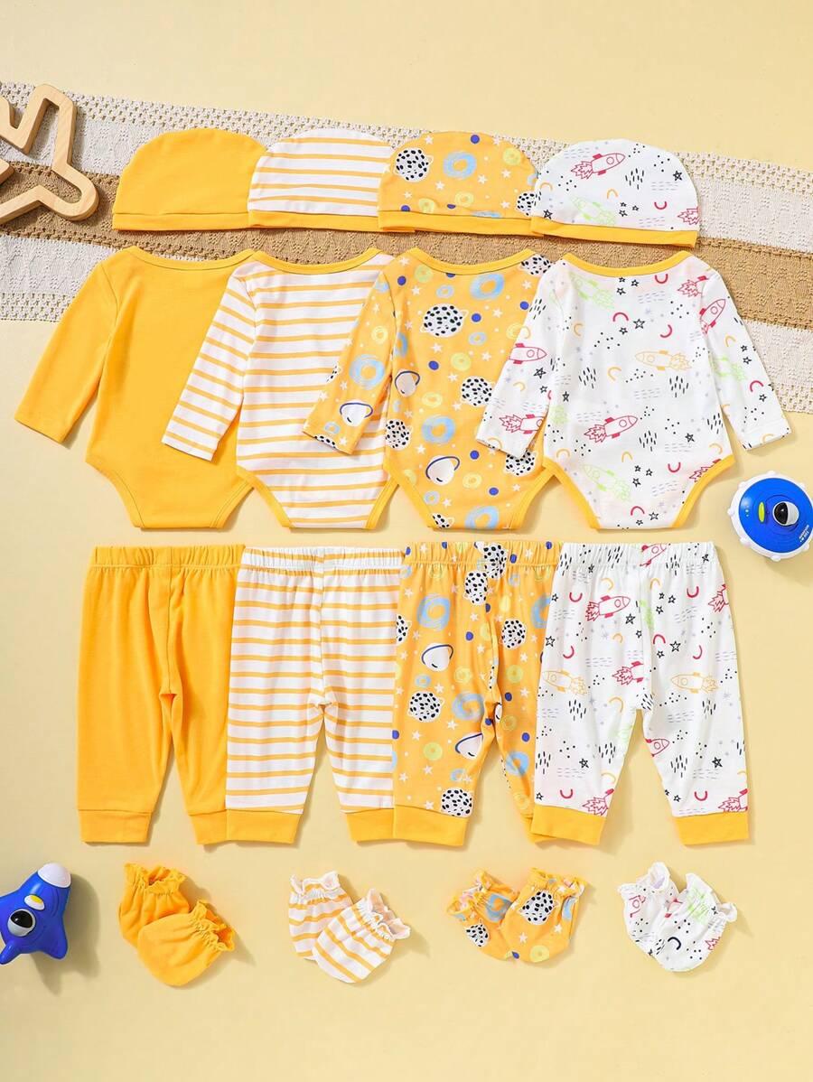 zestaw czapka body spodnie skarpety 16-pack 
