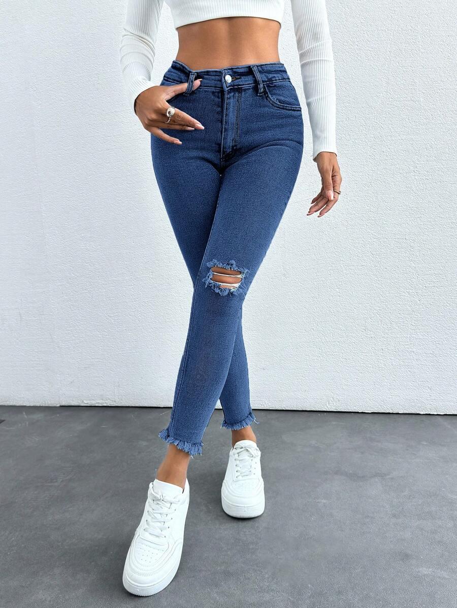NIEBIESKIE SPODNIE JEANS