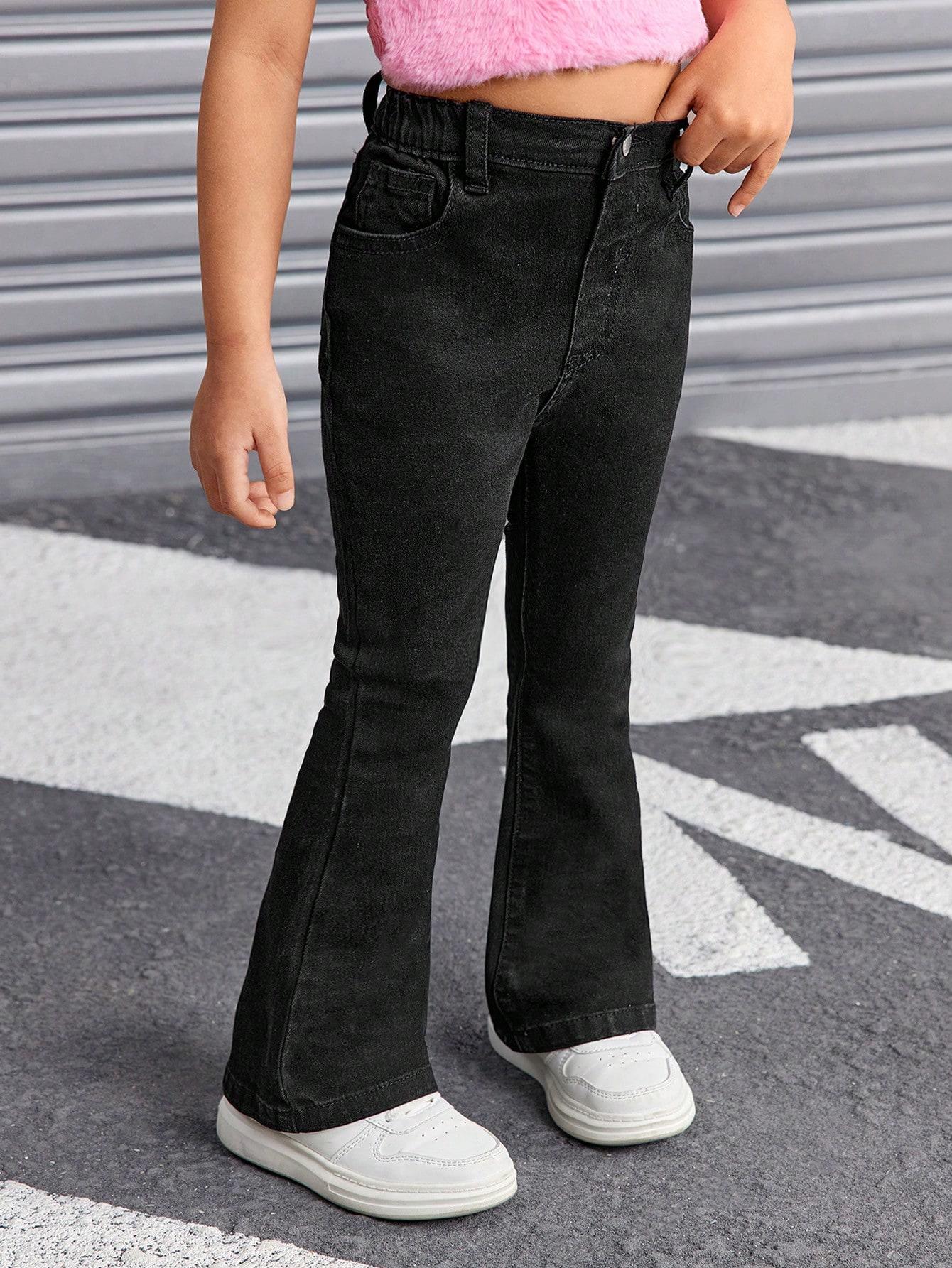 CZARNE SPODNIE JEANS 
