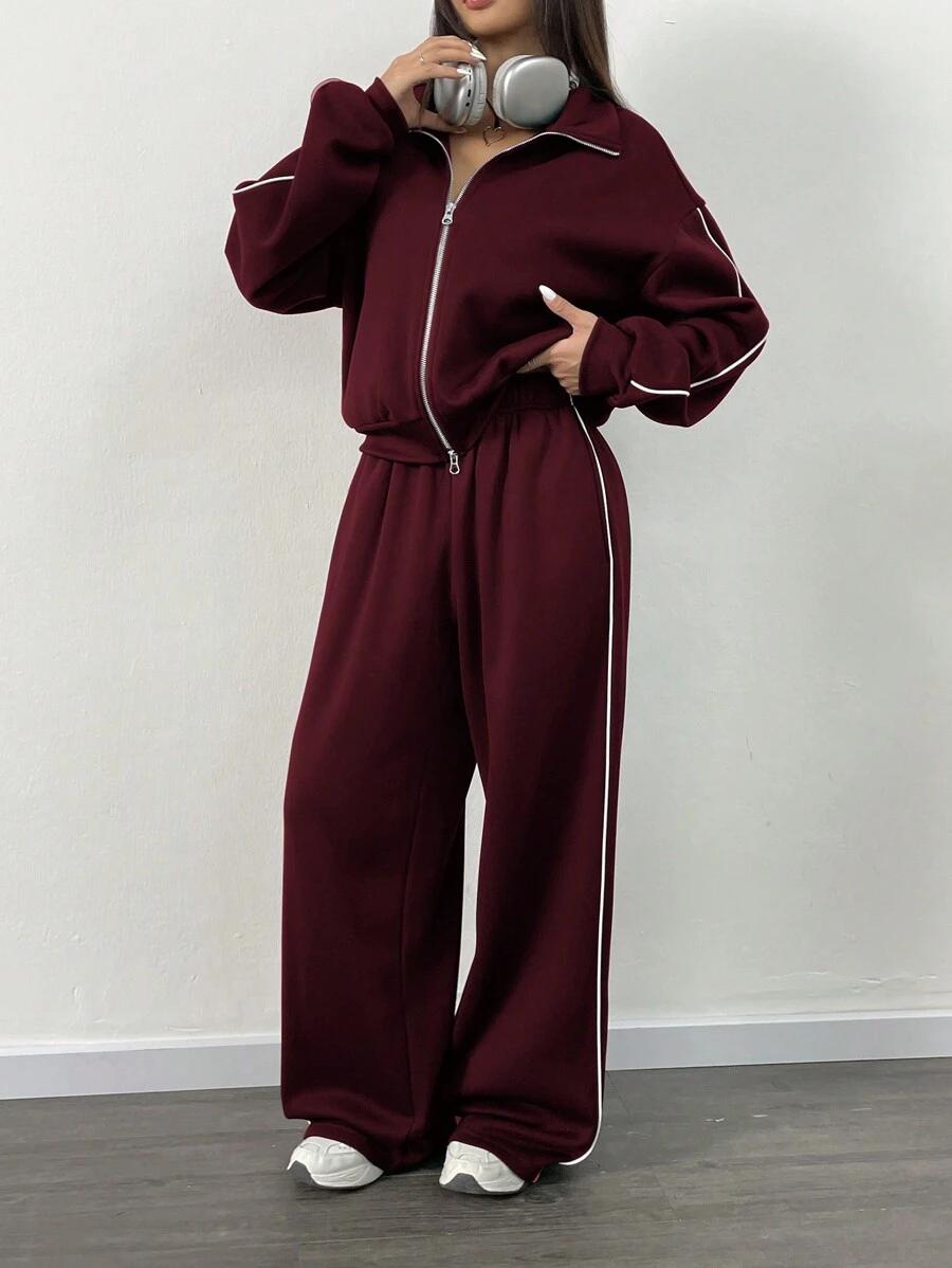 KOMPLET DRESOWY ROZPINANA BLUZA SPODNIE