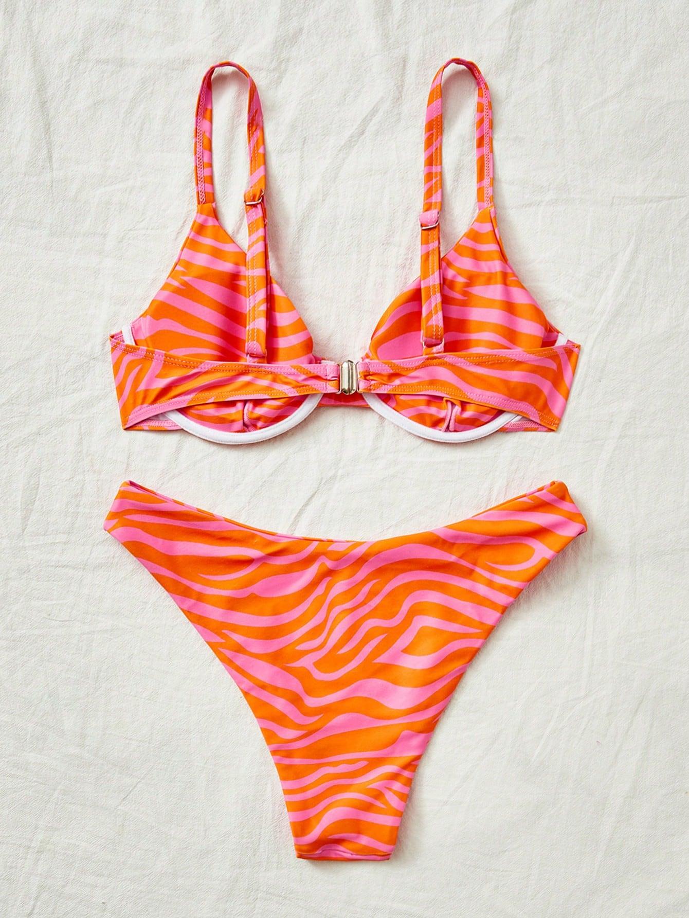 DWUCZĘŚCIOWY STRÓJ KĄPIELOWY ANIMAL PRINT
