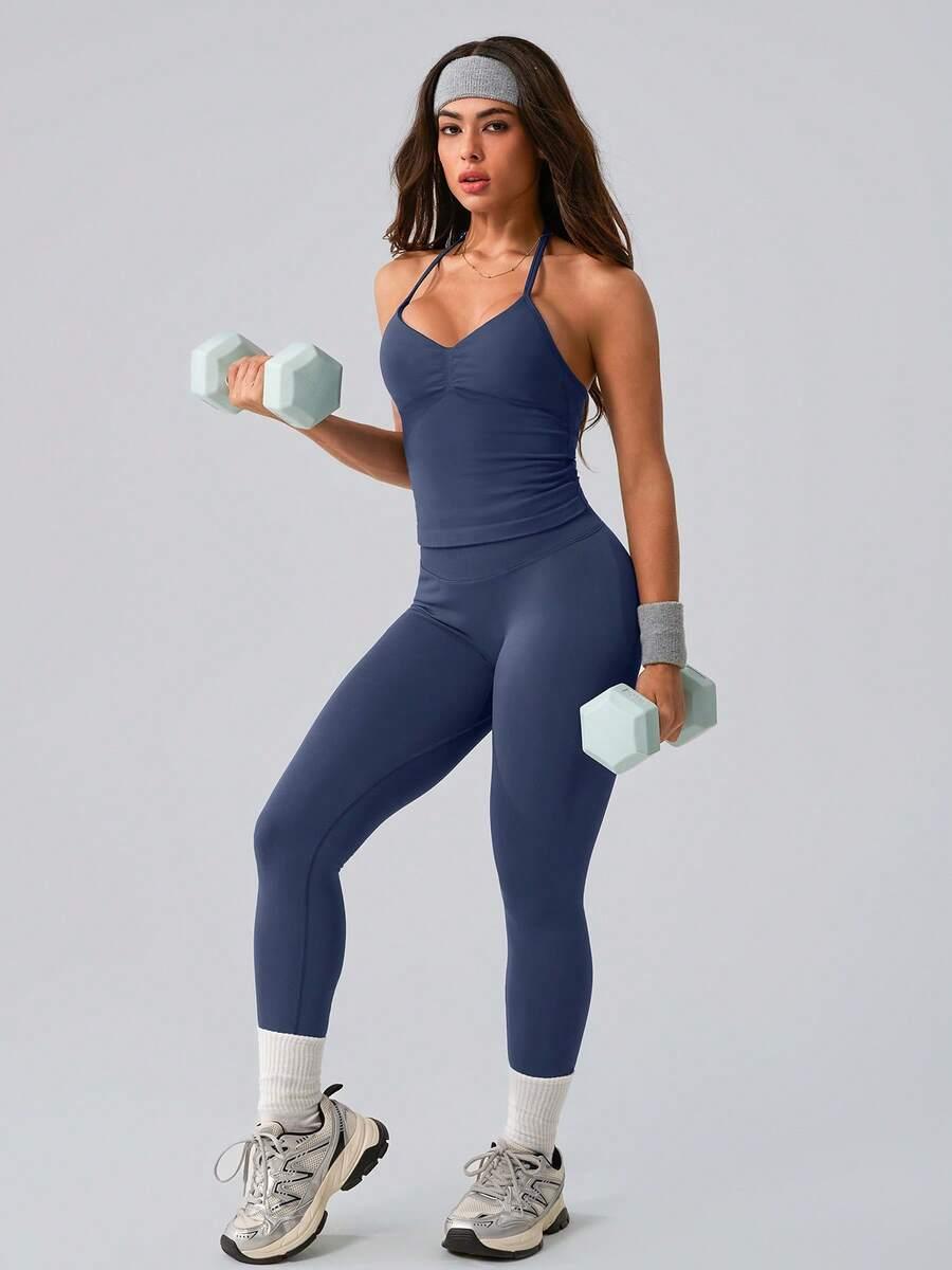komplet top legginsy