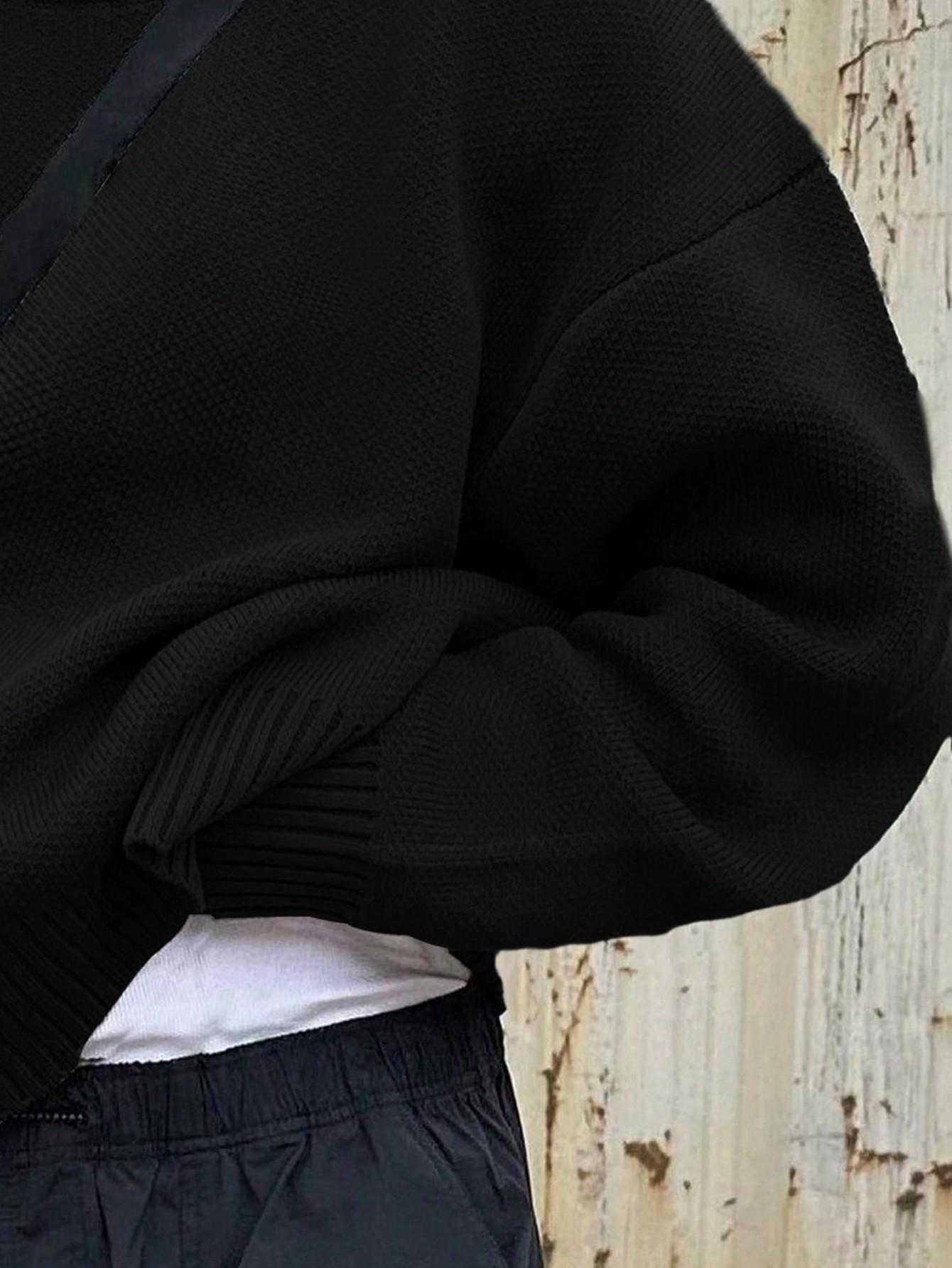 CZARNY SWETER CASUAL
