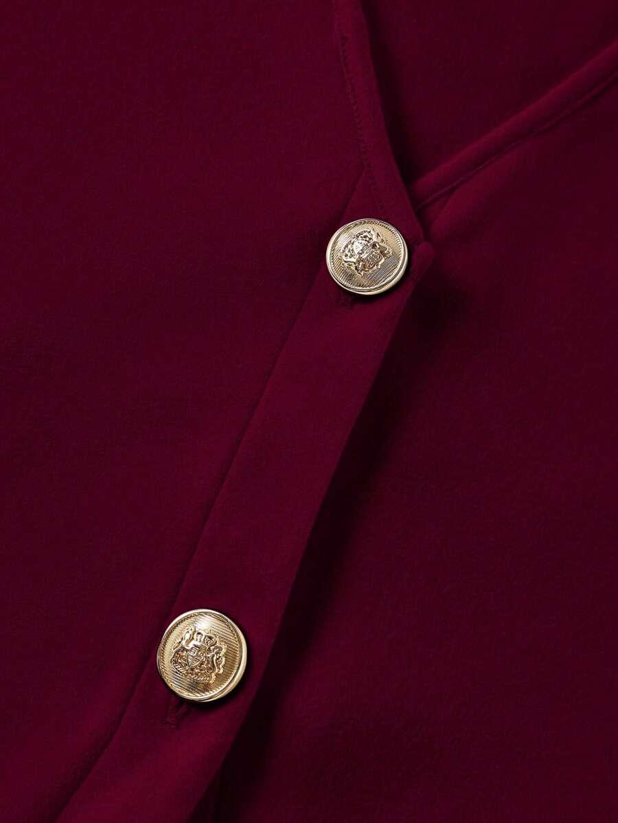 BORDOWA KAMIZELKA V NECK