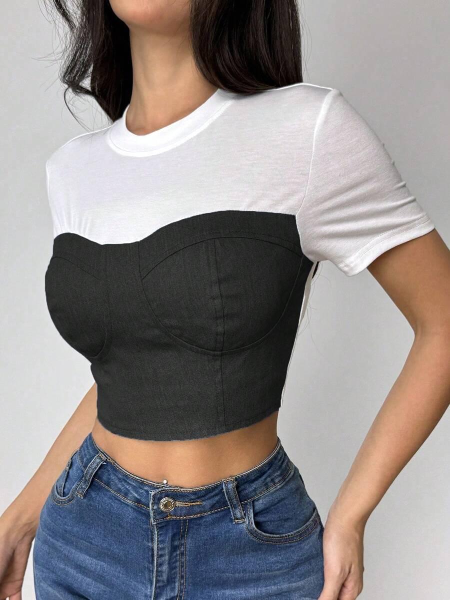 top łączenie jeans