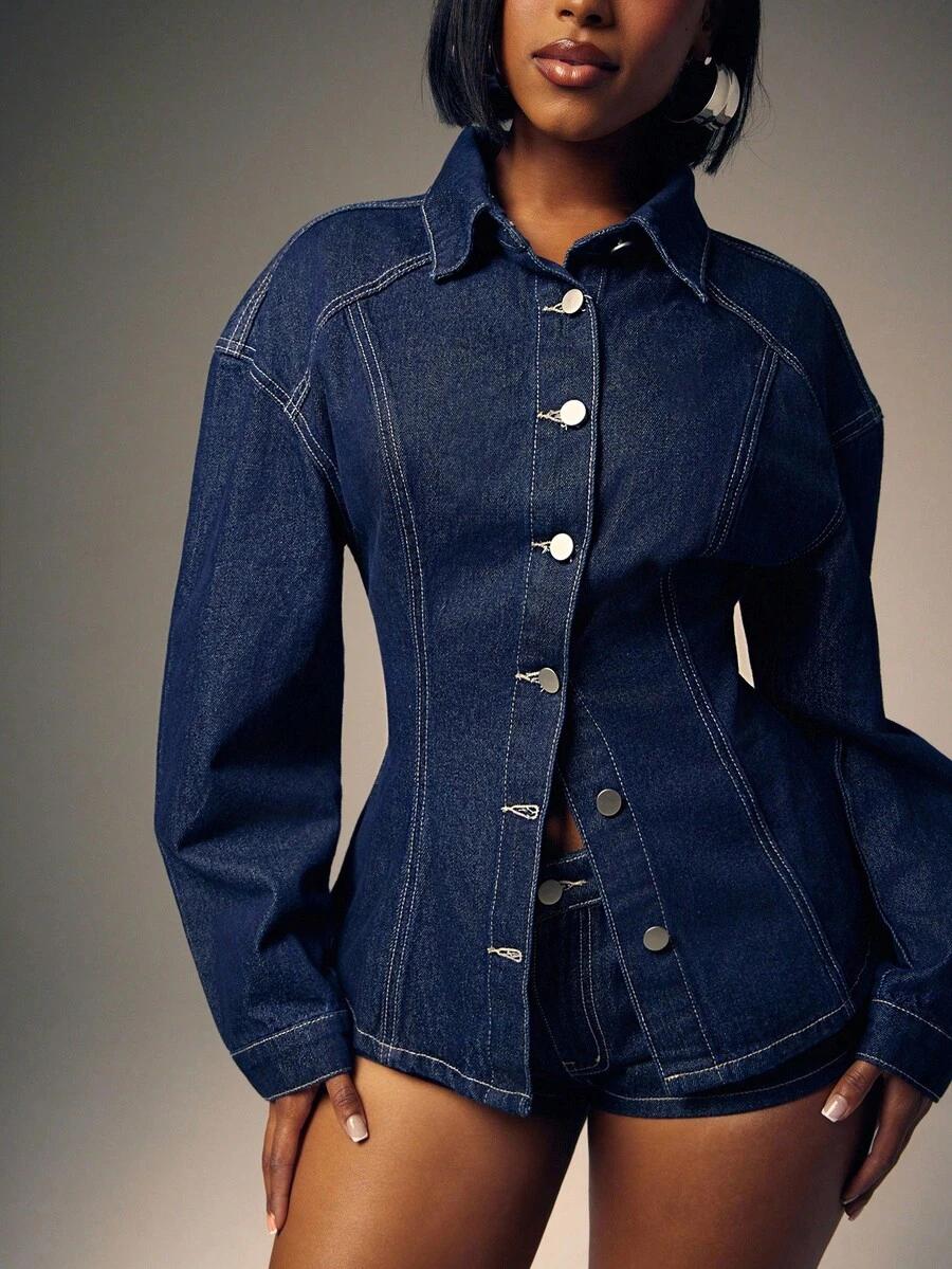 NIEBIESKA KURTKA JEANS