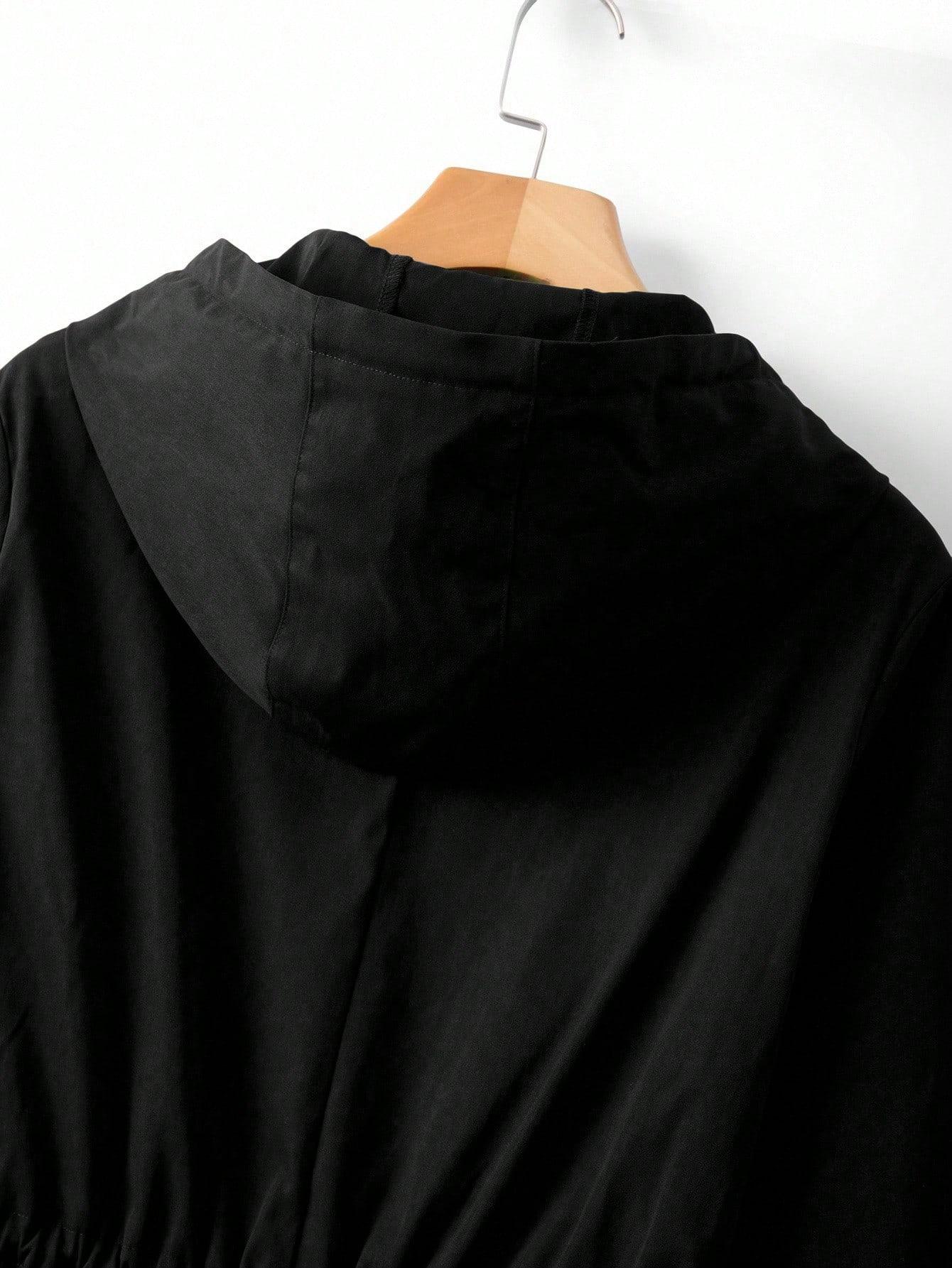 czarna kurtka parka
