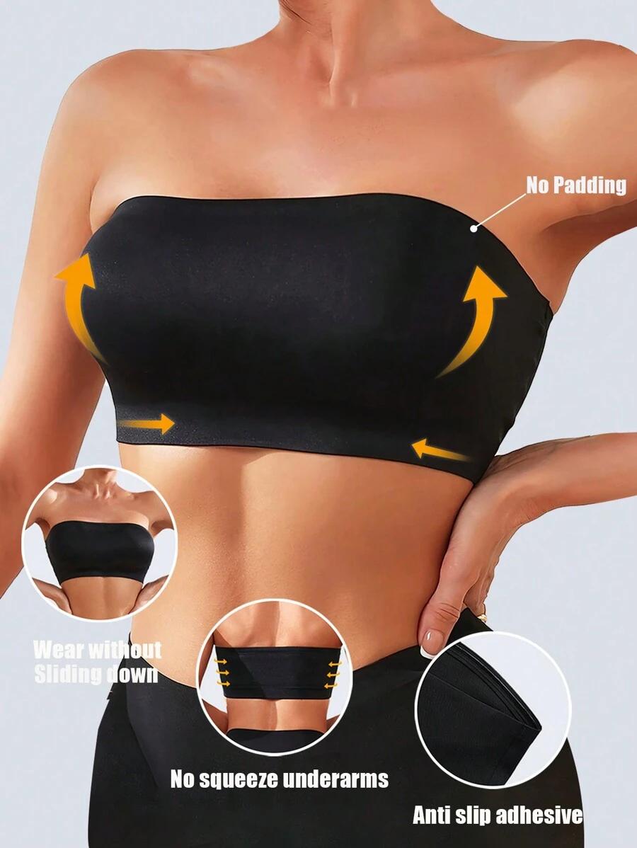 CZARNY BIUSTONOSZ BANDEAU