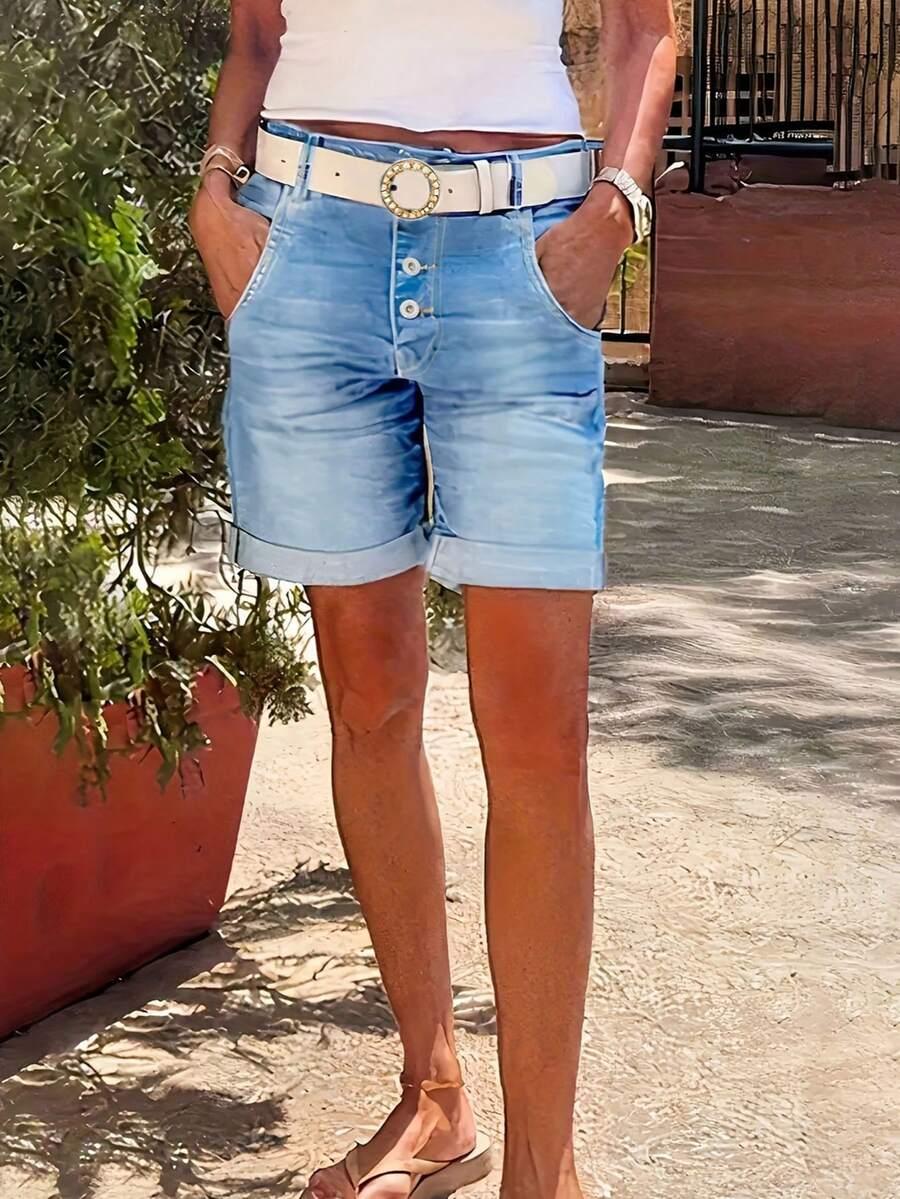 NIEBIESKIE SPODENKI JEANS