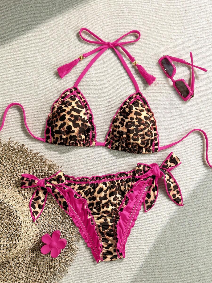 DWUCZĘŚCIOWY STRÓJ KĄPIELOWY ANIMAL PRINT