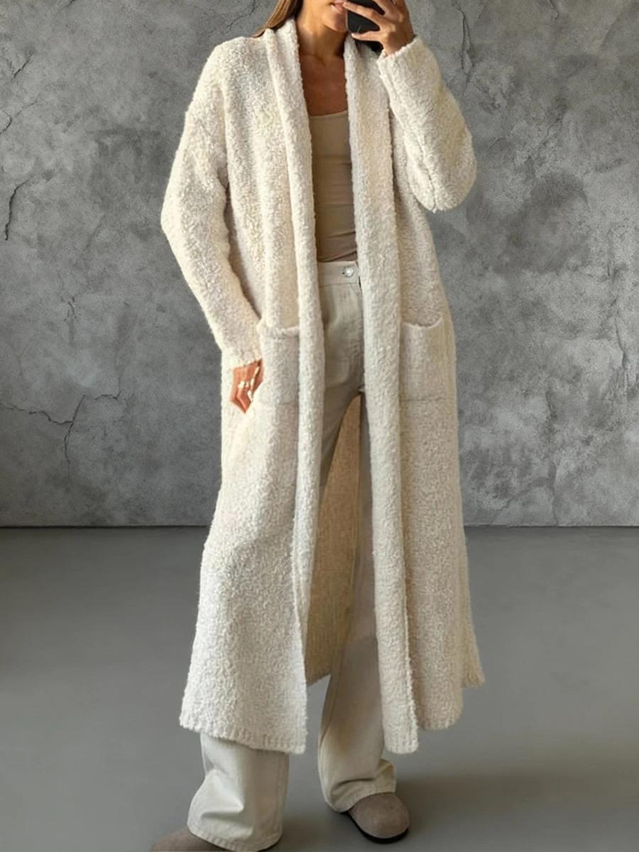 BEŻOWY SWETER KARDIGAN 