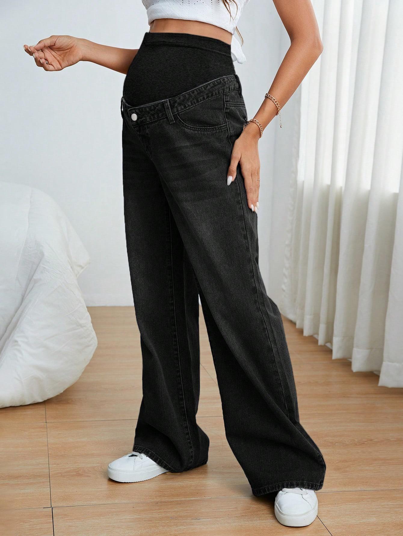 CZARNE SPODNIE JEANS