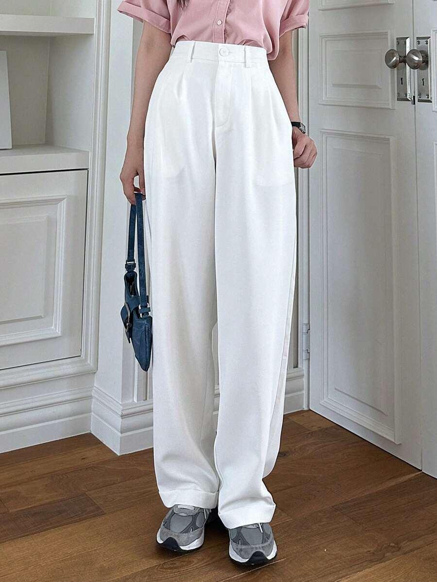 BIAŁE ELEGANCKIE SPODNIE 