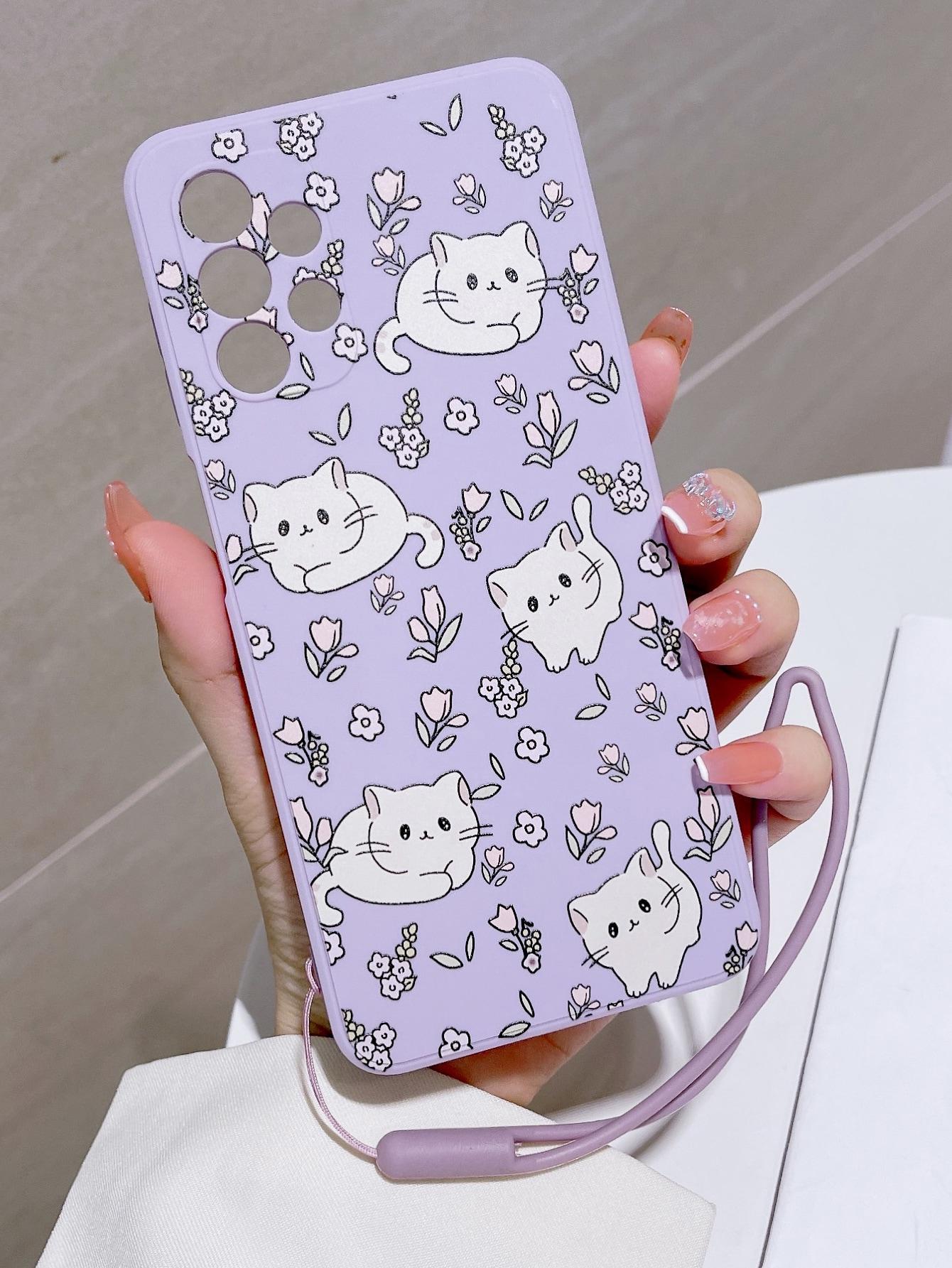 fioletowe etui nadruk Samsung Galaxy A05