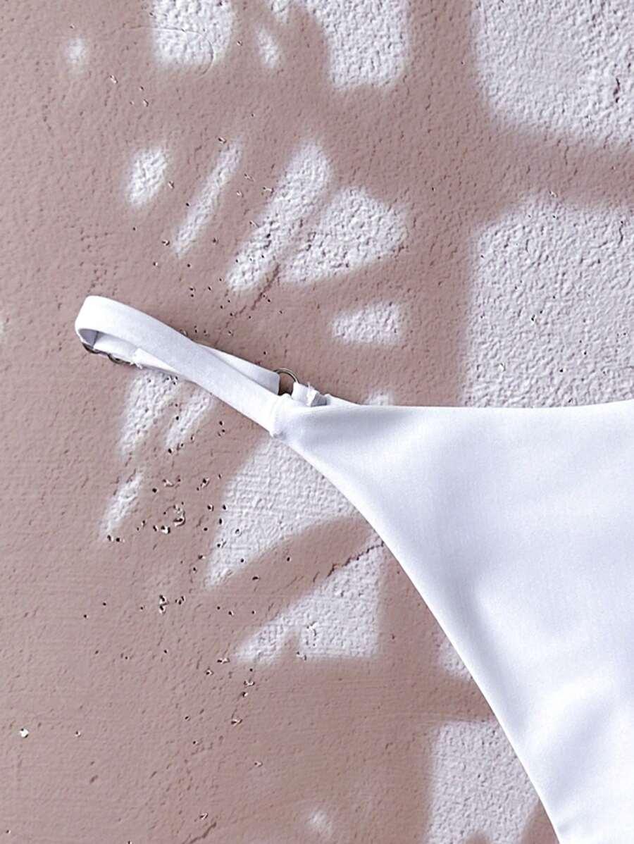 biały dół od bikini