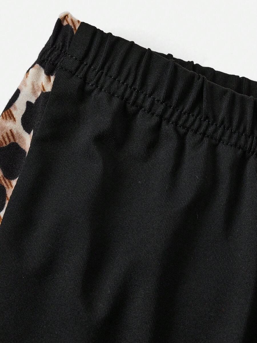 legginsy aniaml print wysoki stan 