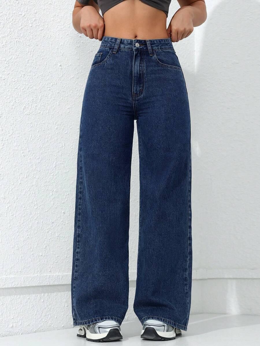 NIEBIESKIE SPODNIE JEANS
