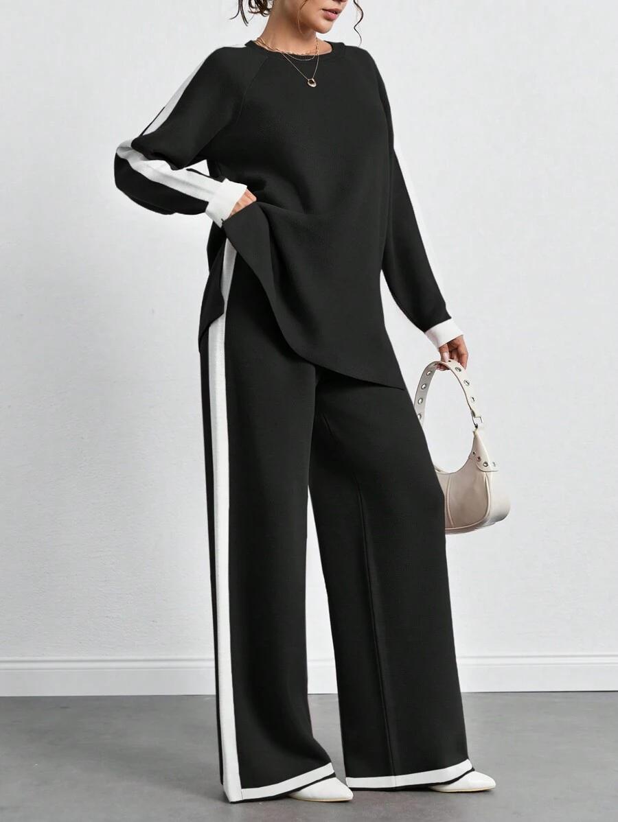 SWETER SPODNIE KOMPLET