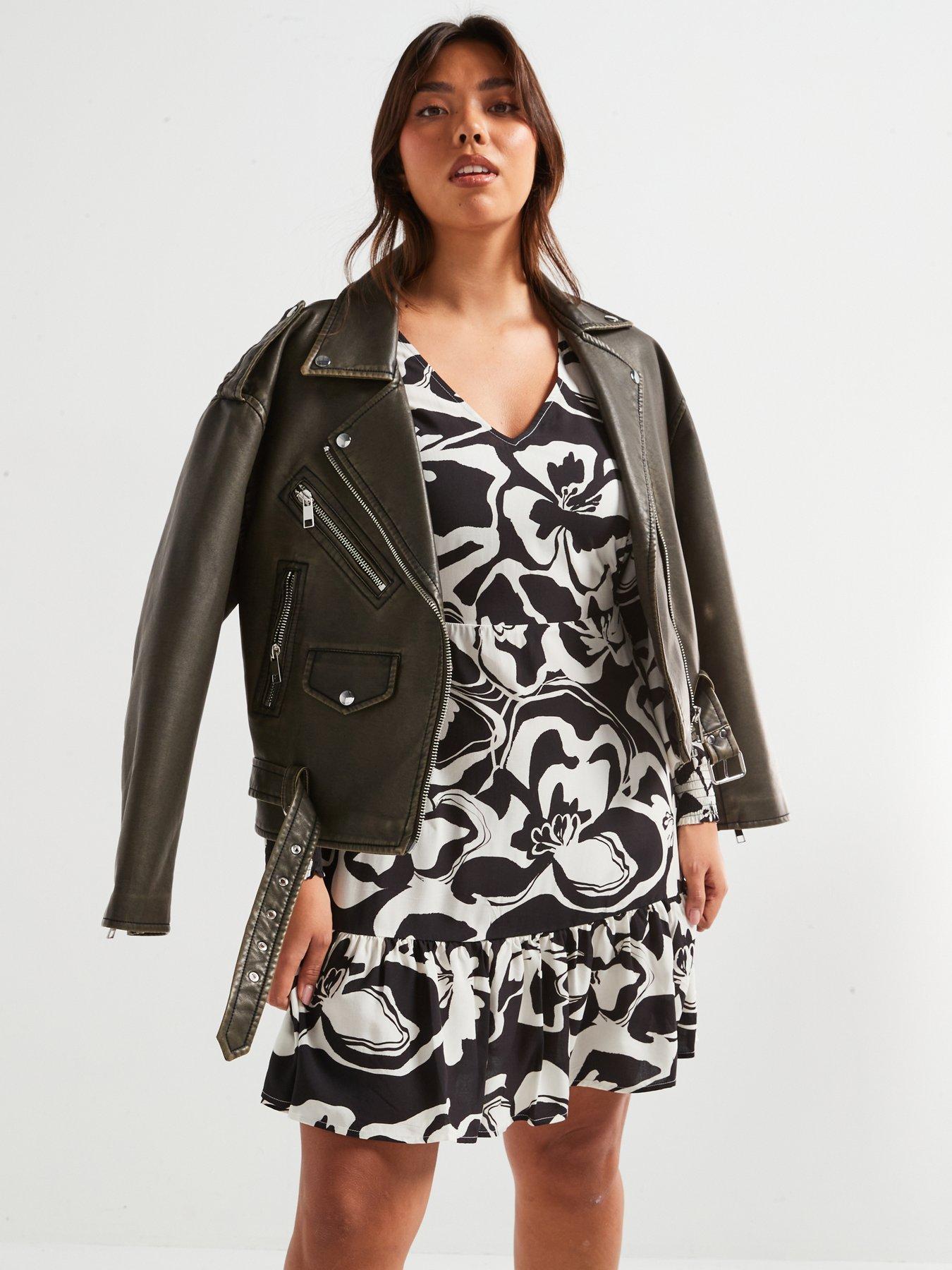 V BY VERY KRÓTKA SUKIENKA FLORAL PRINT