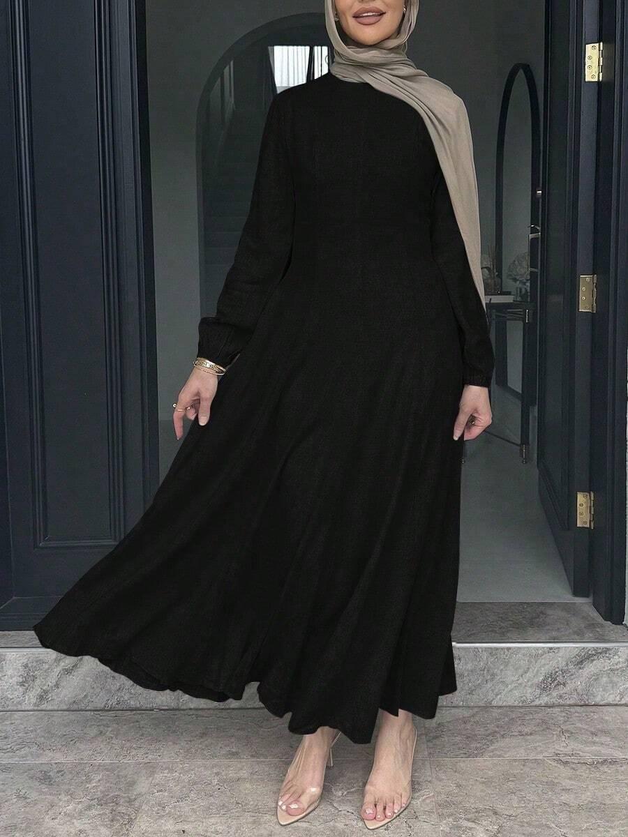 CZARNA MAXI SUKIENKA