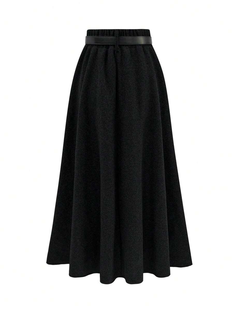 CZARNA MAXI SPÓDNICA