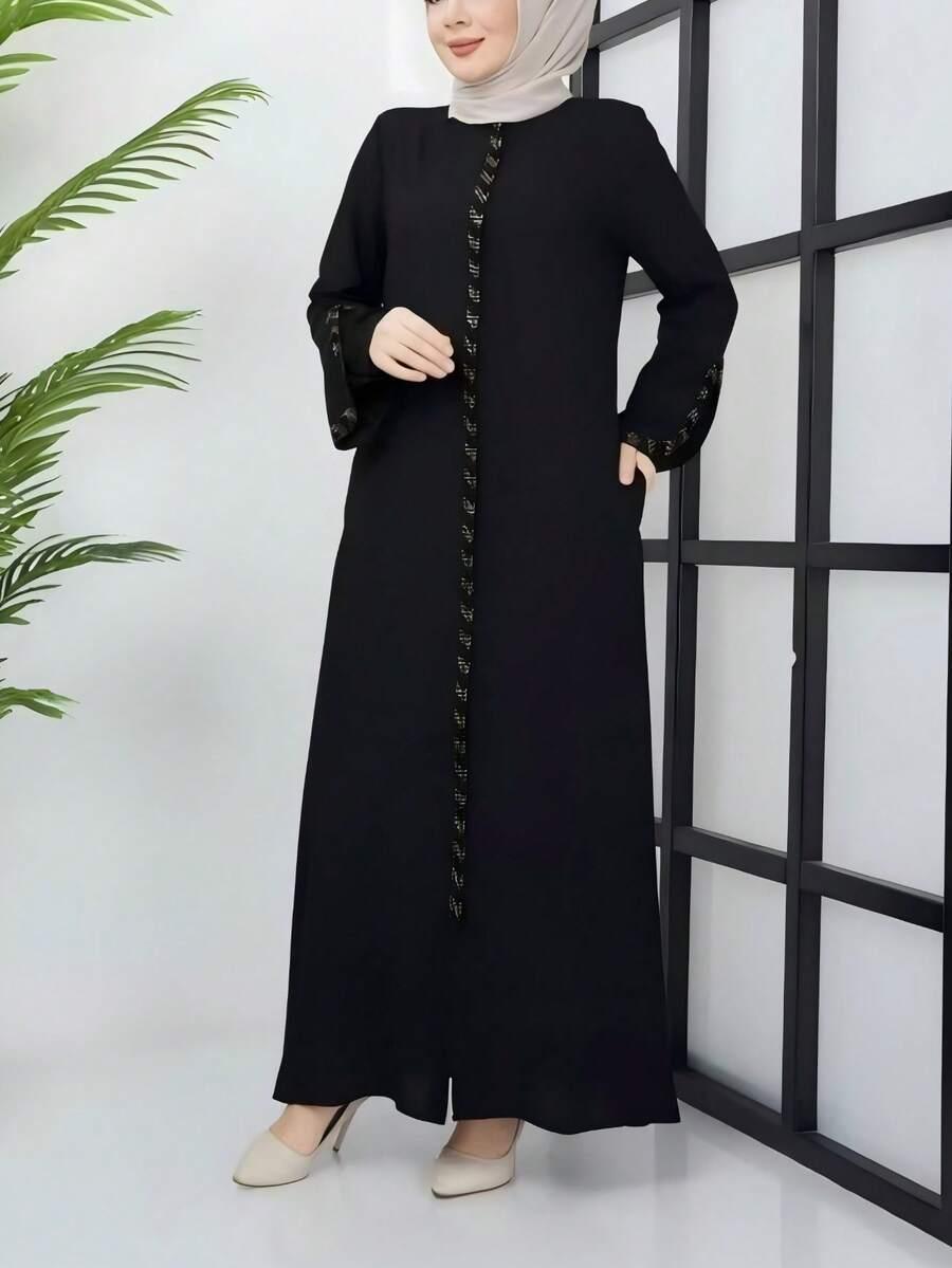 czarna maxi sukienka