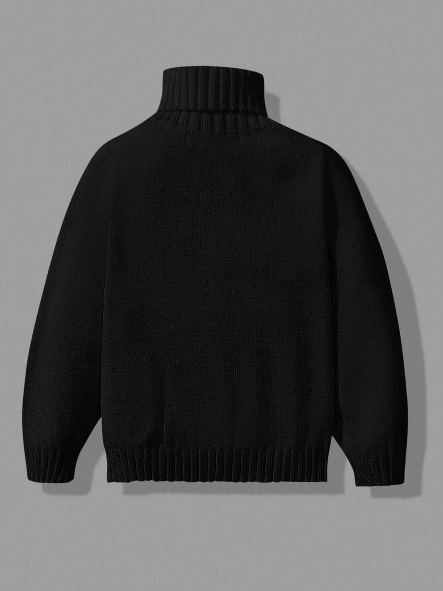 czarny sweter golf
