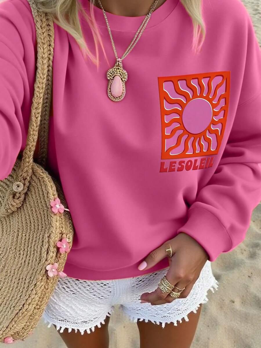 BLUZA Z NADRUKIEM NA TYLE