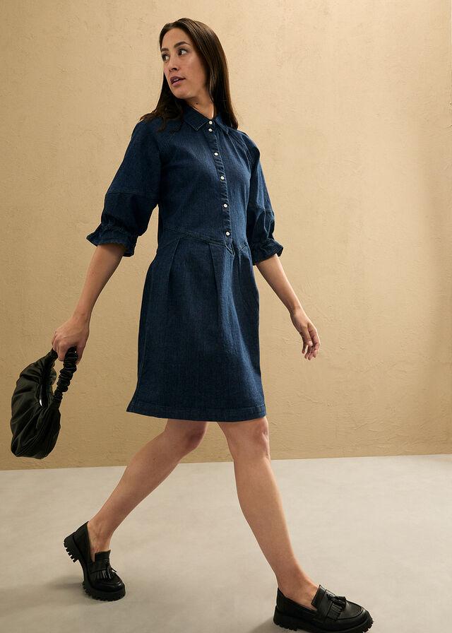 SUKIENKA JEANS guziki