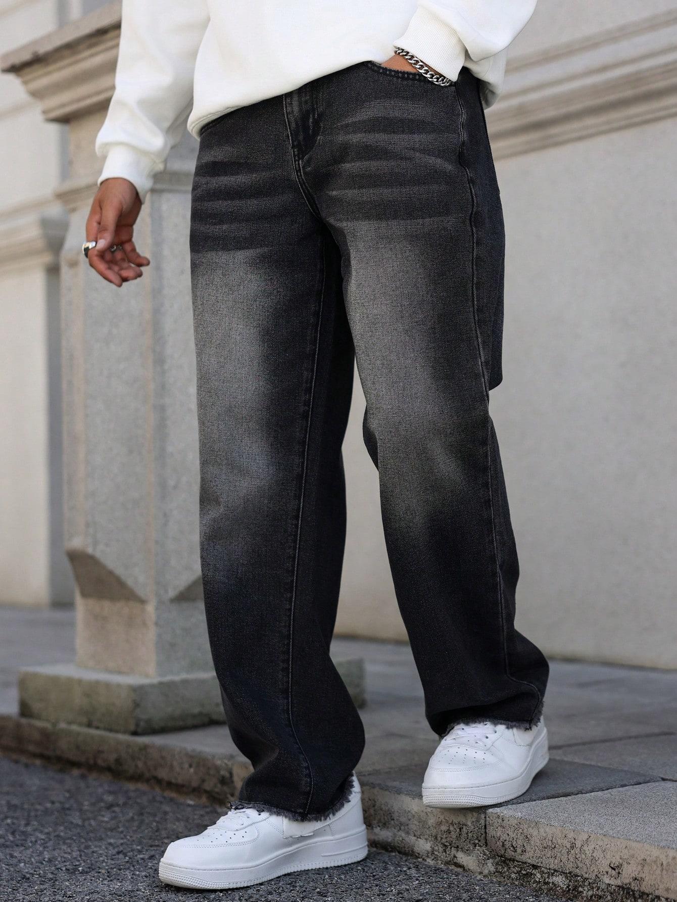 CZARNE SPODNIE JEANS