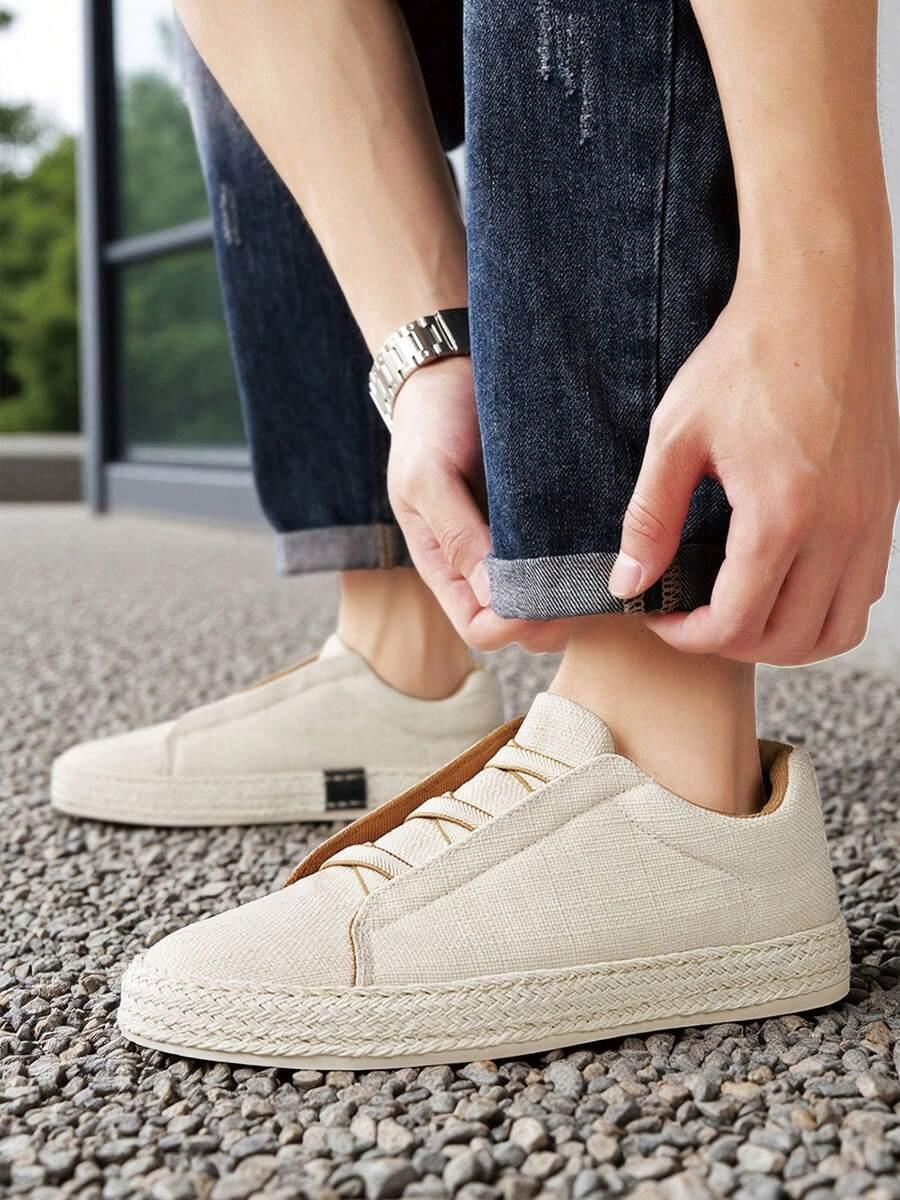 beżowe trampki casual