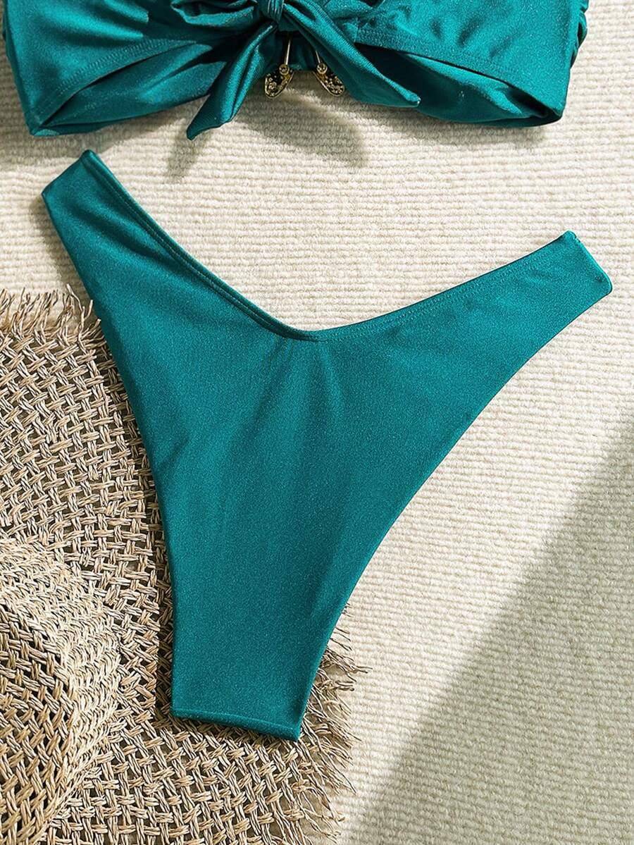 niebieski dół od bikini 