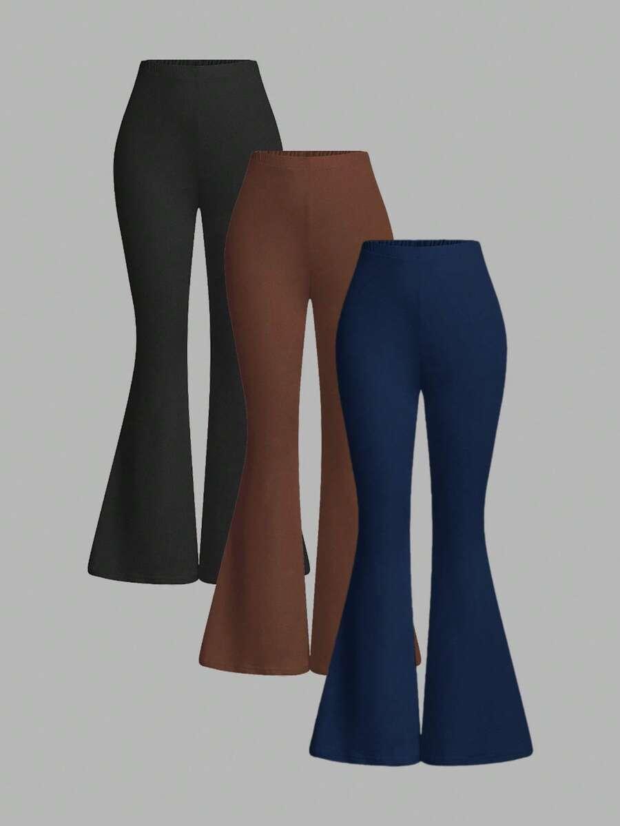 legginsy dzwony 3-pack