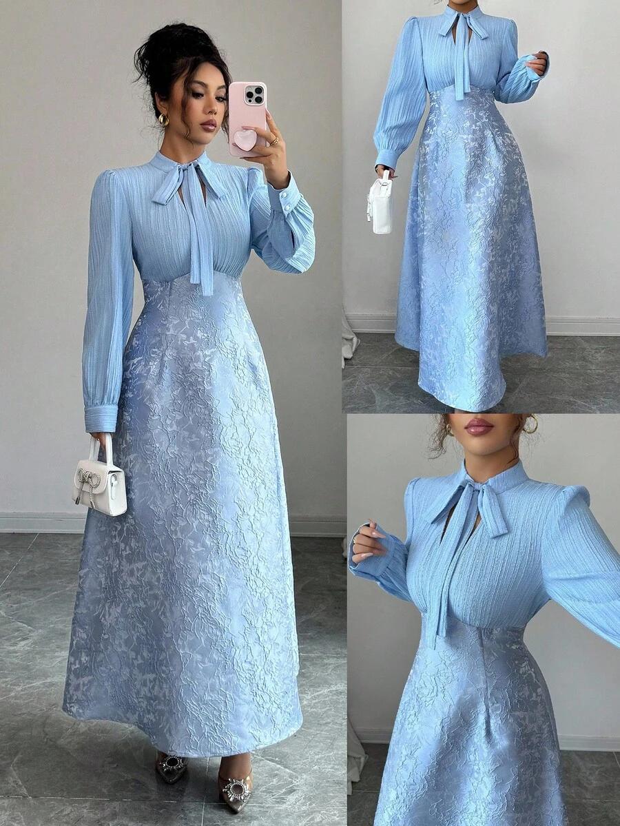 NIEBIESKA MAXI SUKIENKA