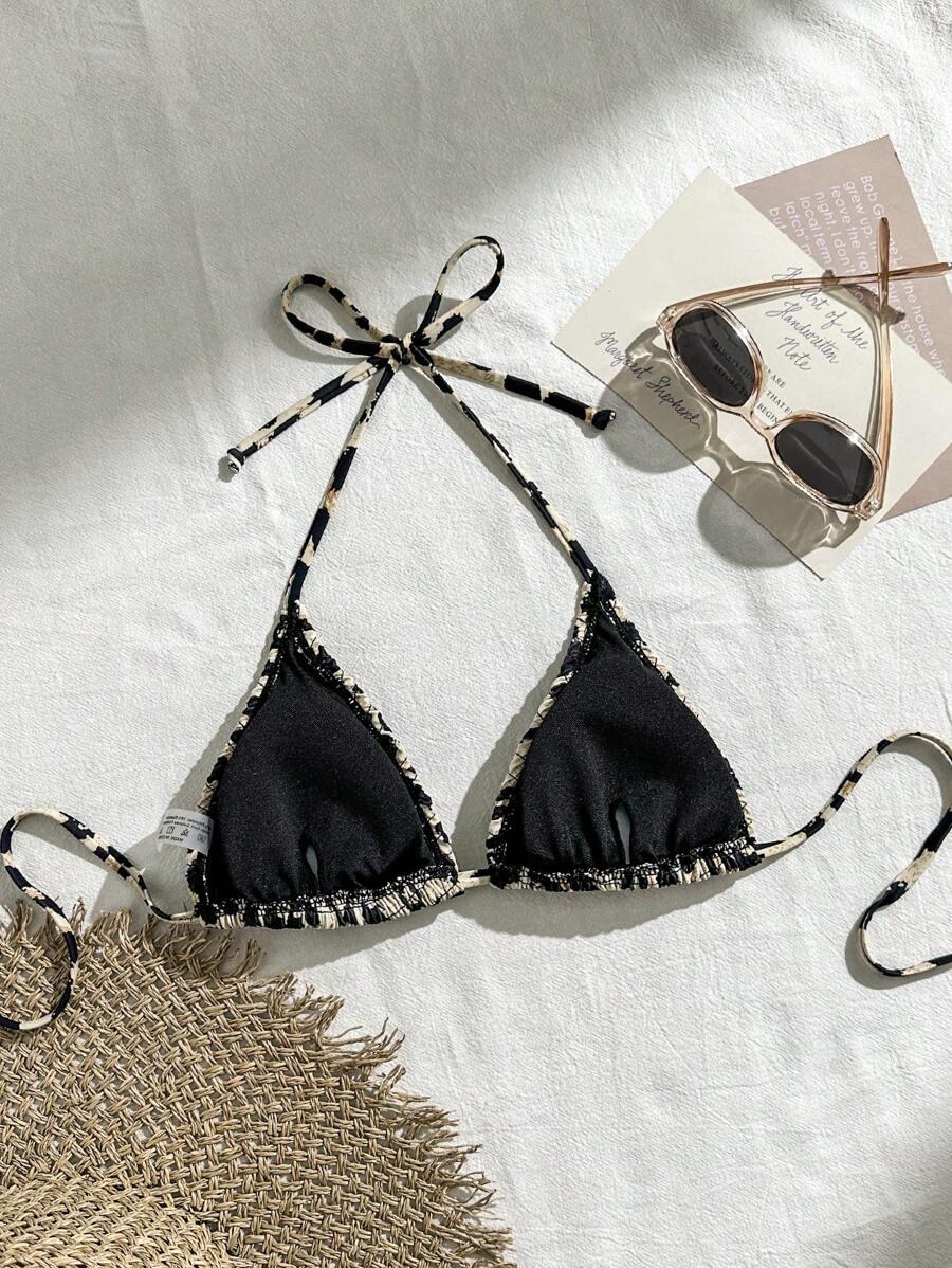 Góra od bikini animal print