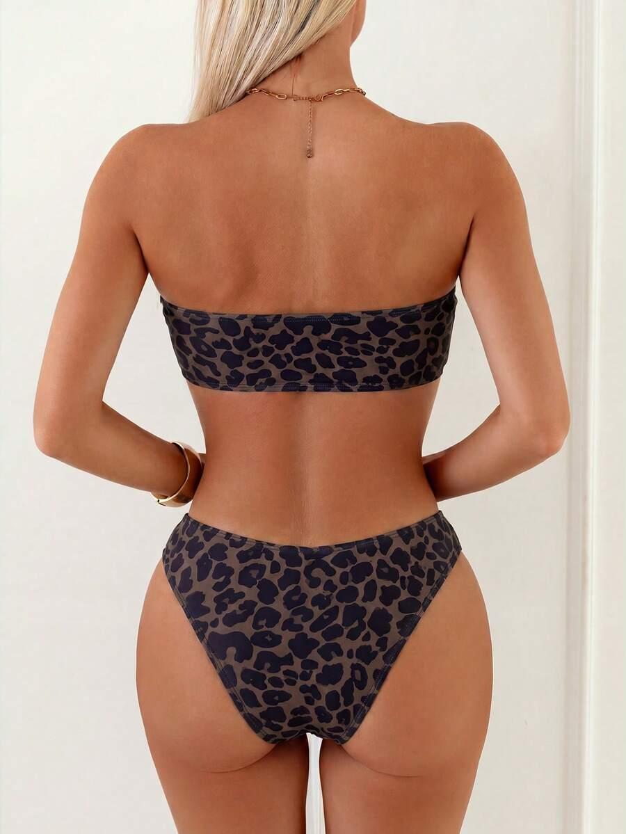 DWUCZĘŚCIOWY STRÓJ KĄPIELOWY ANIMAL PRINT