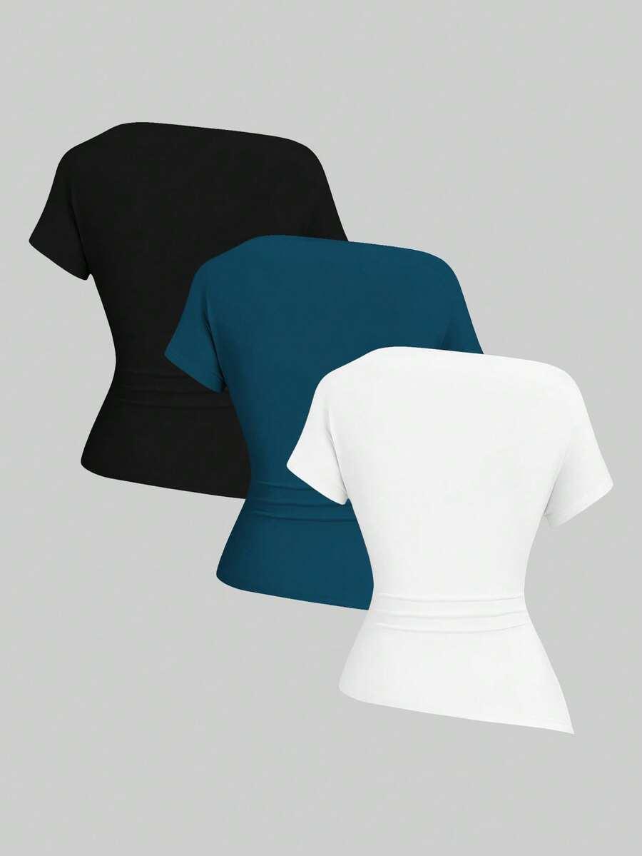 bluzka z krótkim rękawem 3-pack 