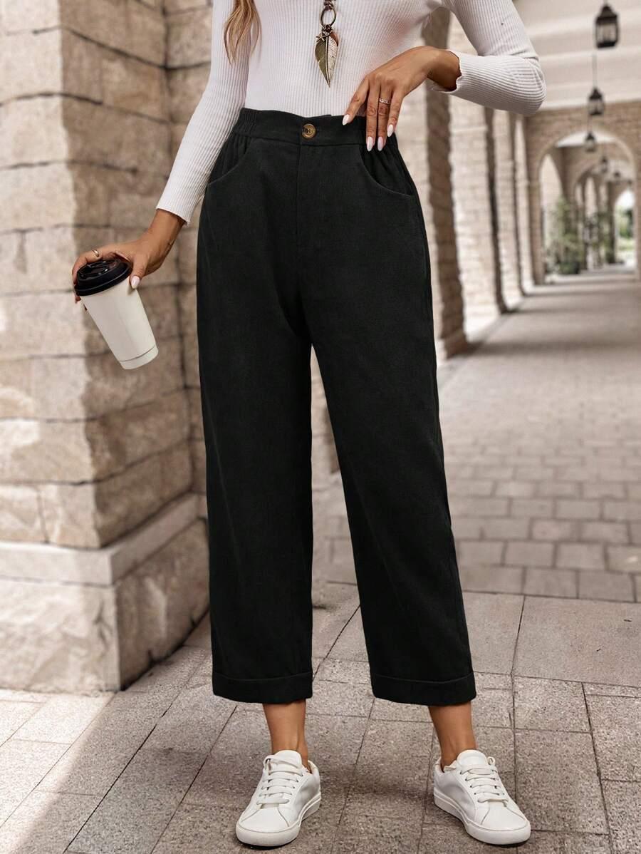 CZARNE SPODNIE CASUAL