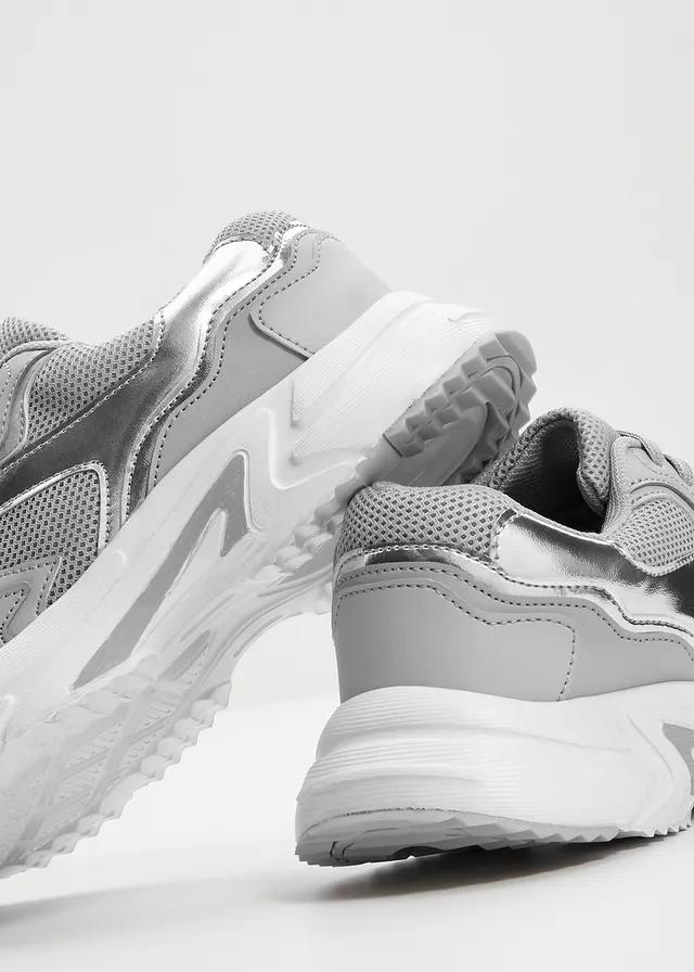 SNEAKERSY CHUNKY Z METALICZNĄ WSTAWKĄ