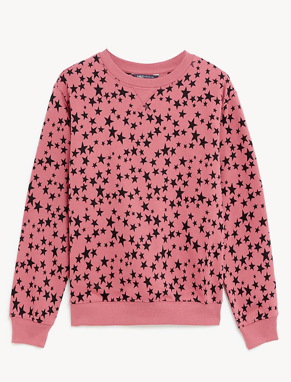bluza wzór gwiazdki T41-3449C-F8