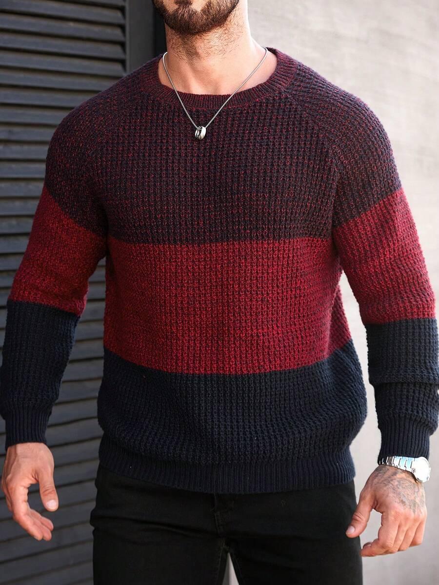 kolorowy sweter print 