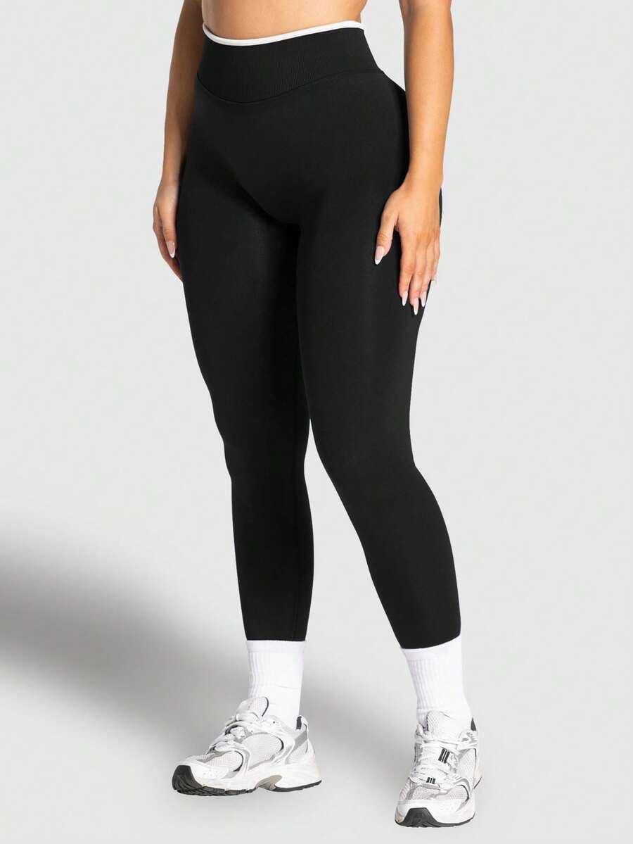czarne legginsy wysoki stan