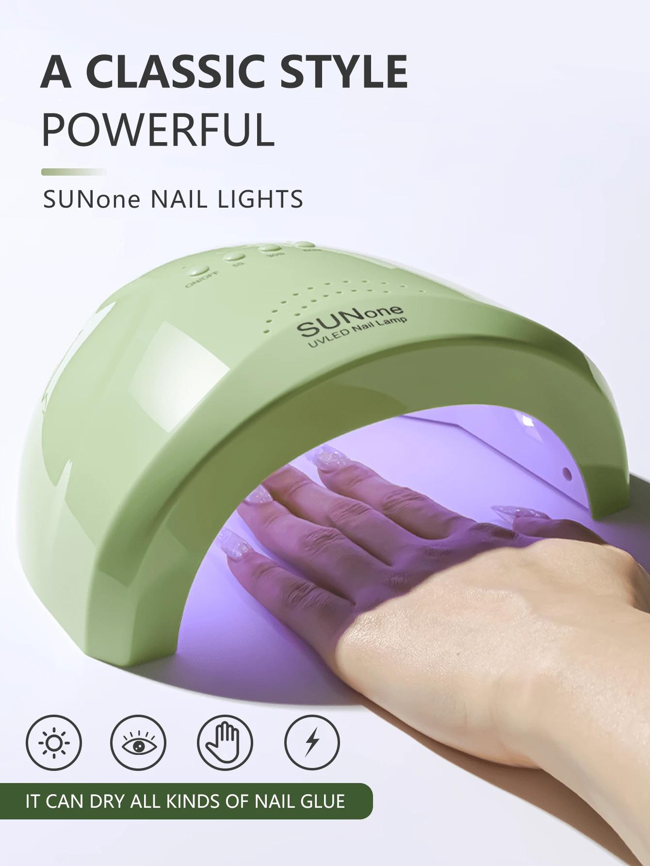 zielona lampa UV LED do paznokci