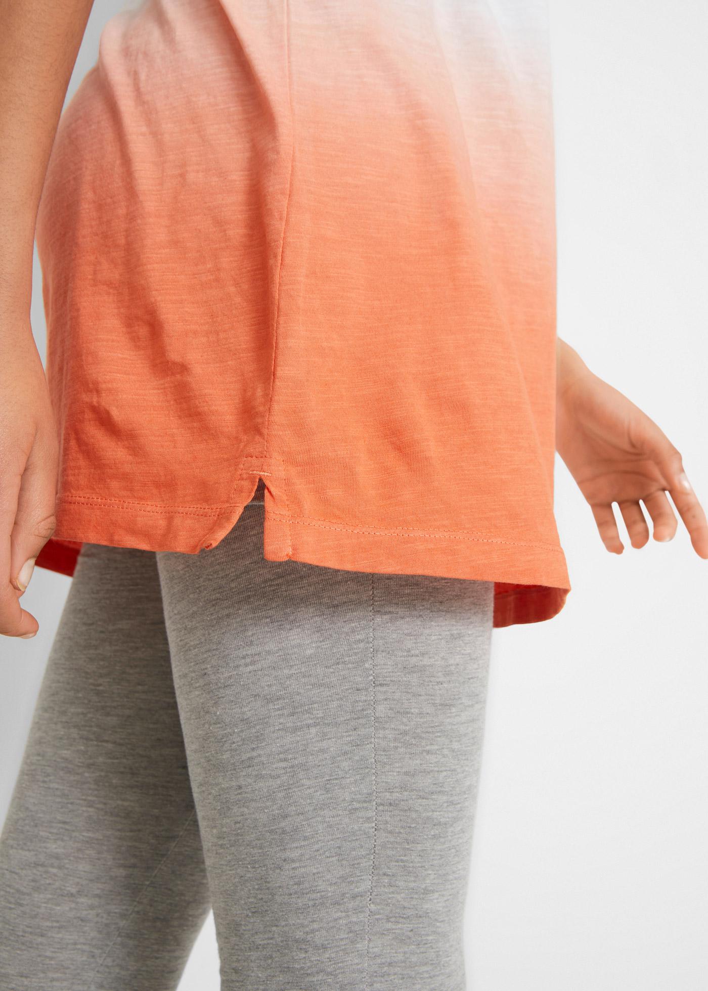 BAWEŁNIANY T-SHIRT OMBRE 