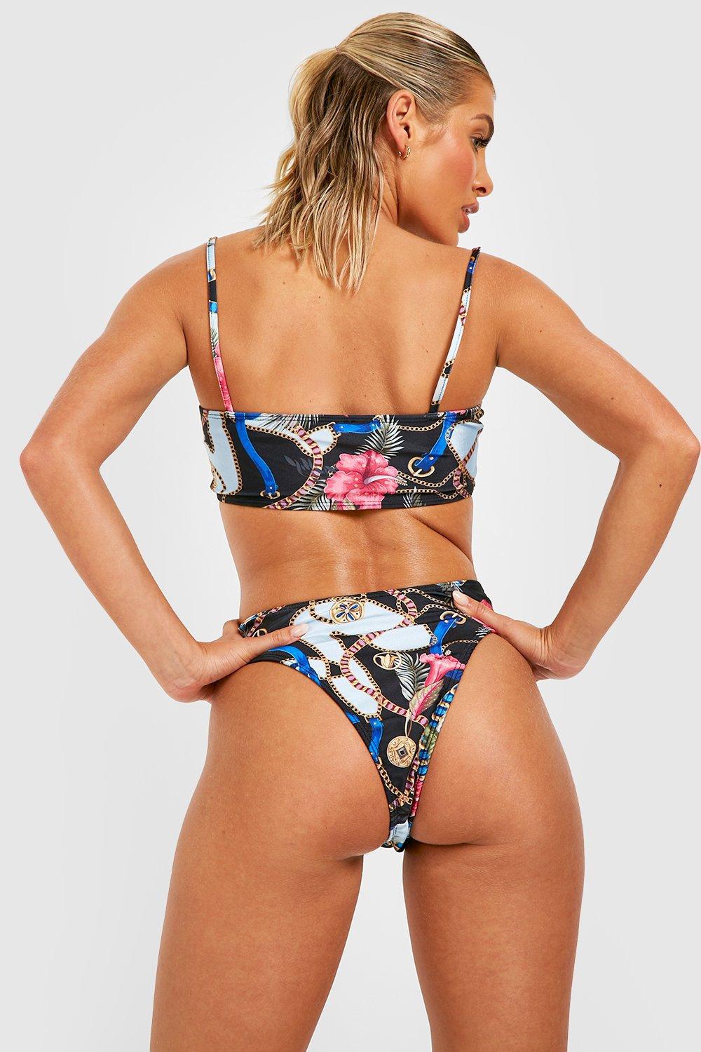 dół od bikini print