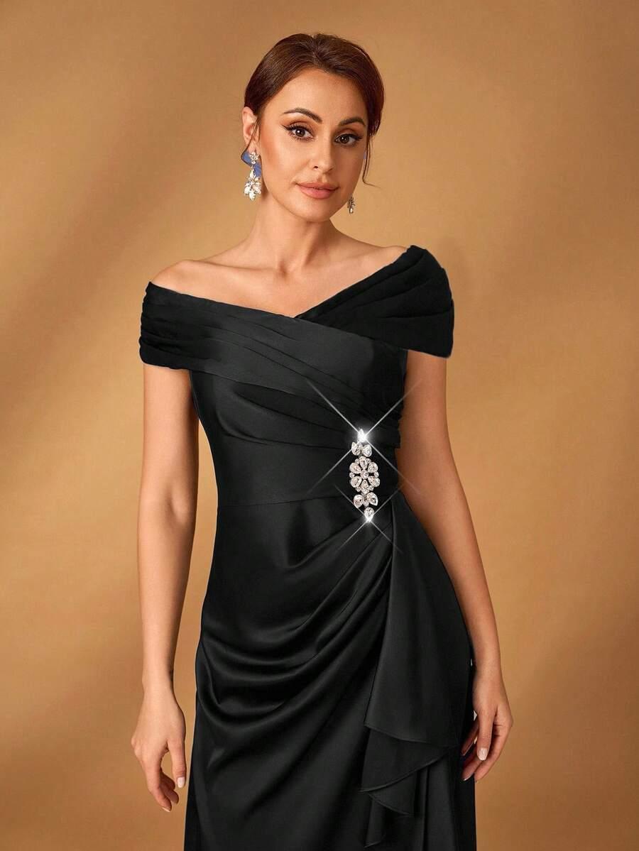 czarna maxi sukienka