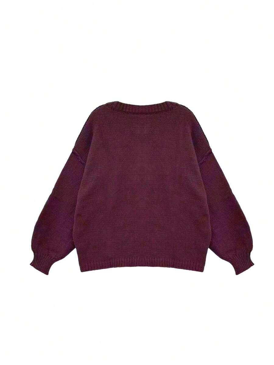 SWETER DŁUGI RĘKAW GUZIKI