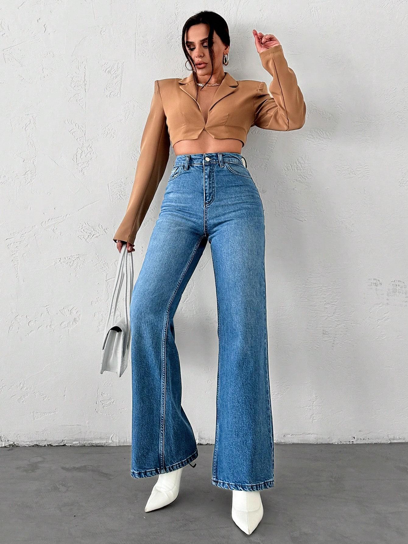 NIEBIESKIE SPODNIE JEANS